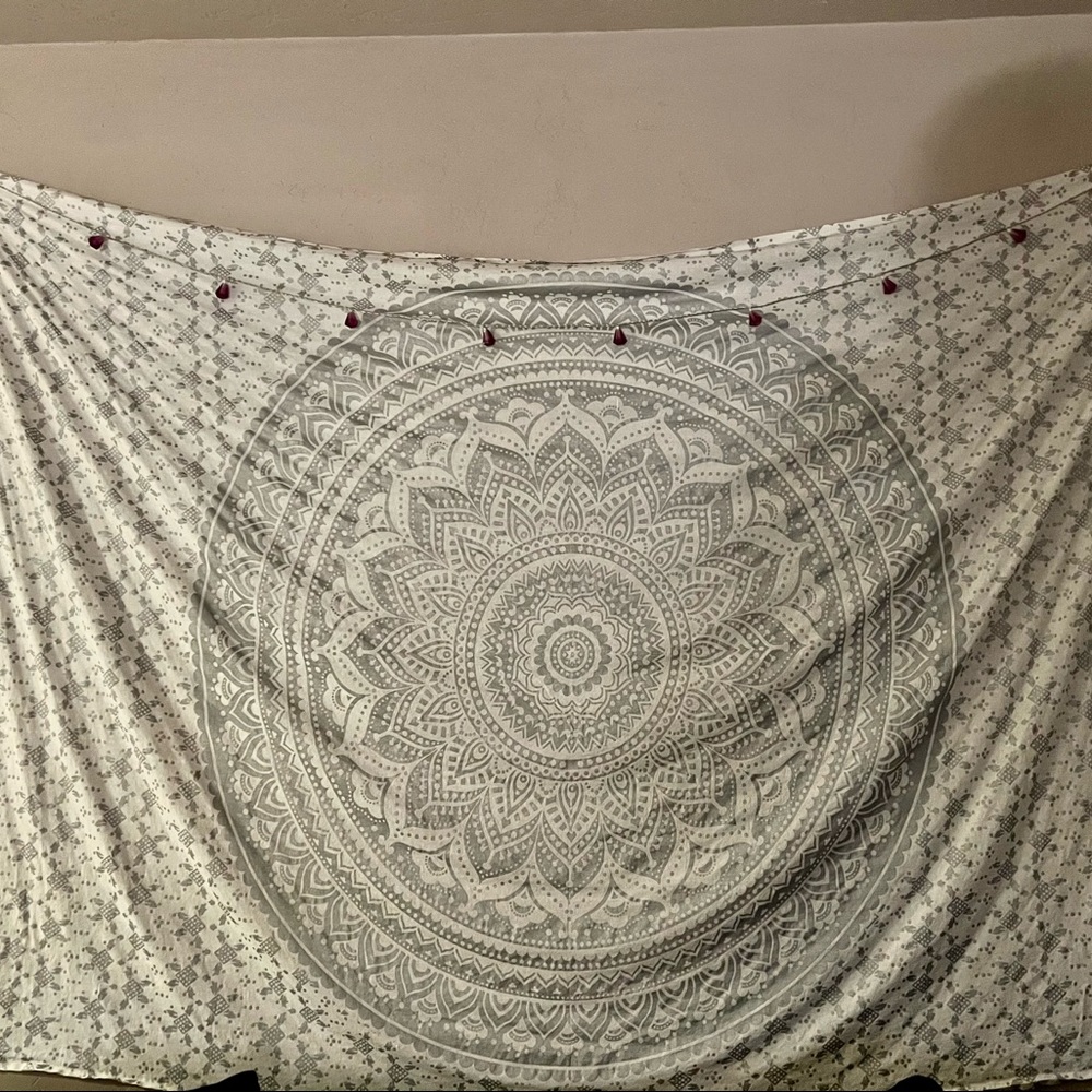 White tapestry